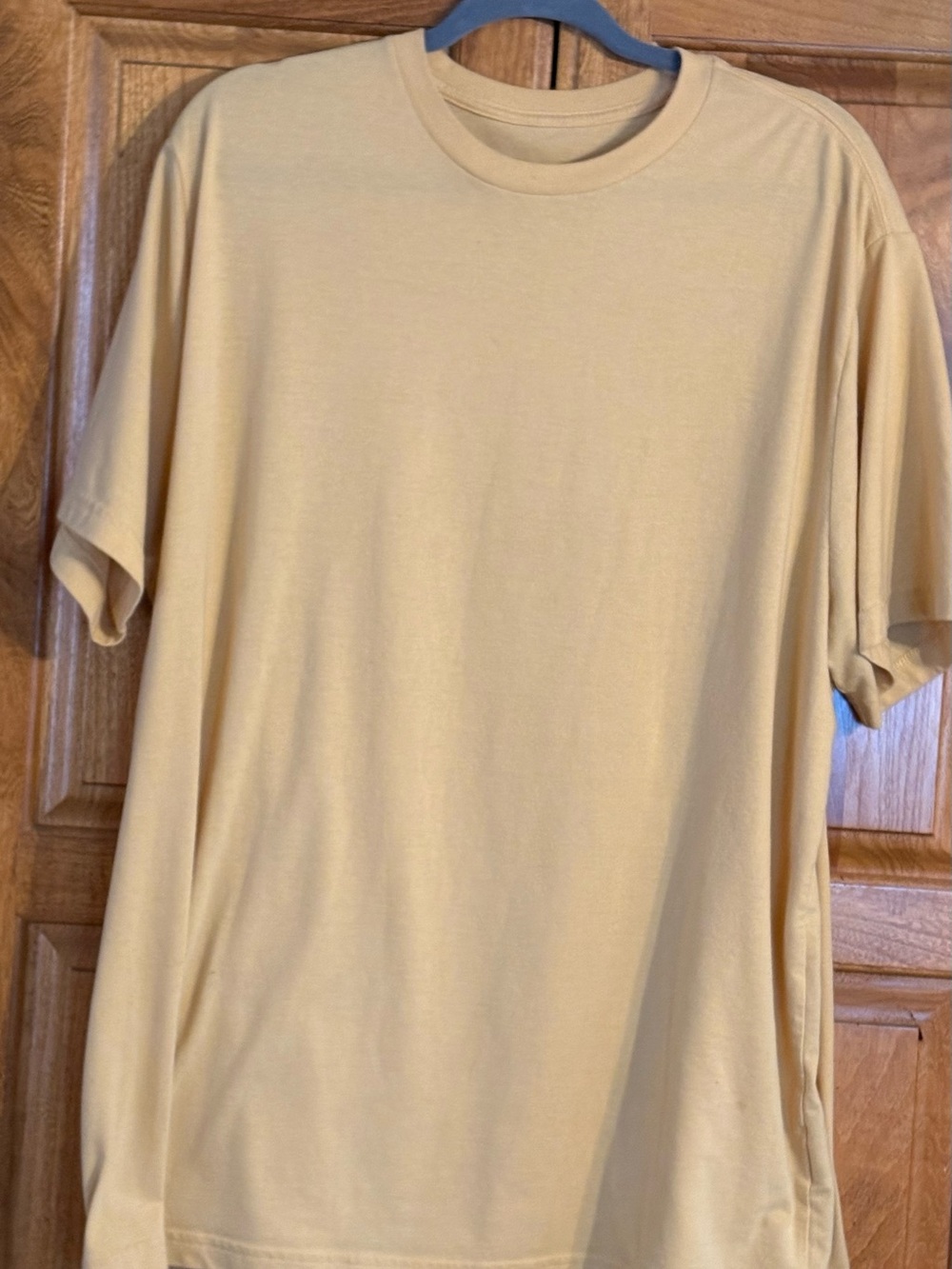 Men’s Short Sleeve Crew neck T-Shirt in Banana Yellow XXL